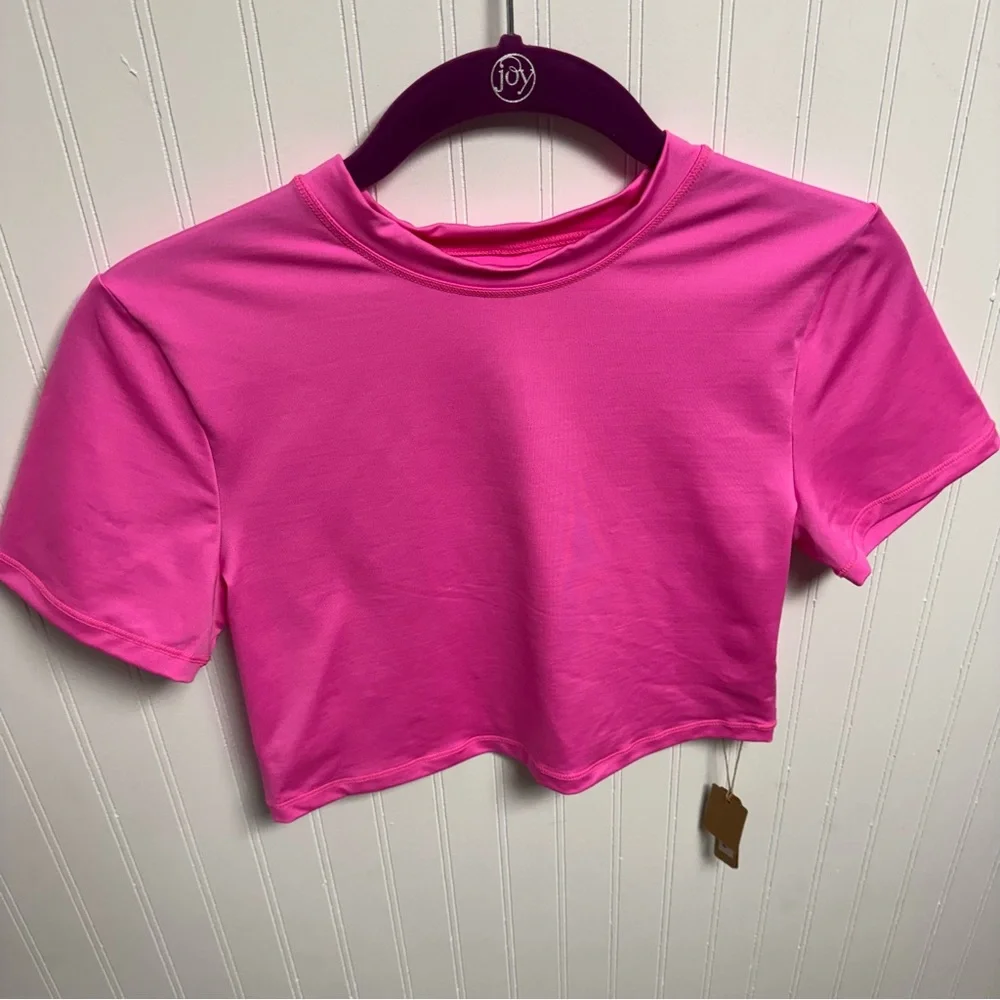 Skims Swim T-Shirt Medium Taffy - Picture 2 of 6